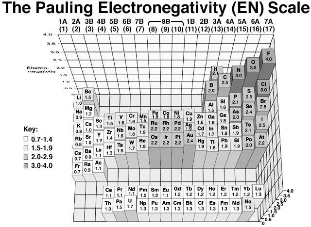 Electronegativity The electronegativity of an atom indicates how strong its attraction for electrons is. The greater an atom s electronegativity, the more strongly it pulls electrons toward it.