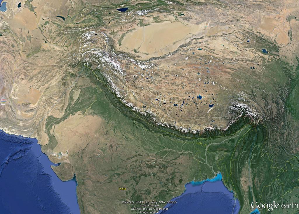 Eurasian Plate Afghanistan Pakistan Himalaya