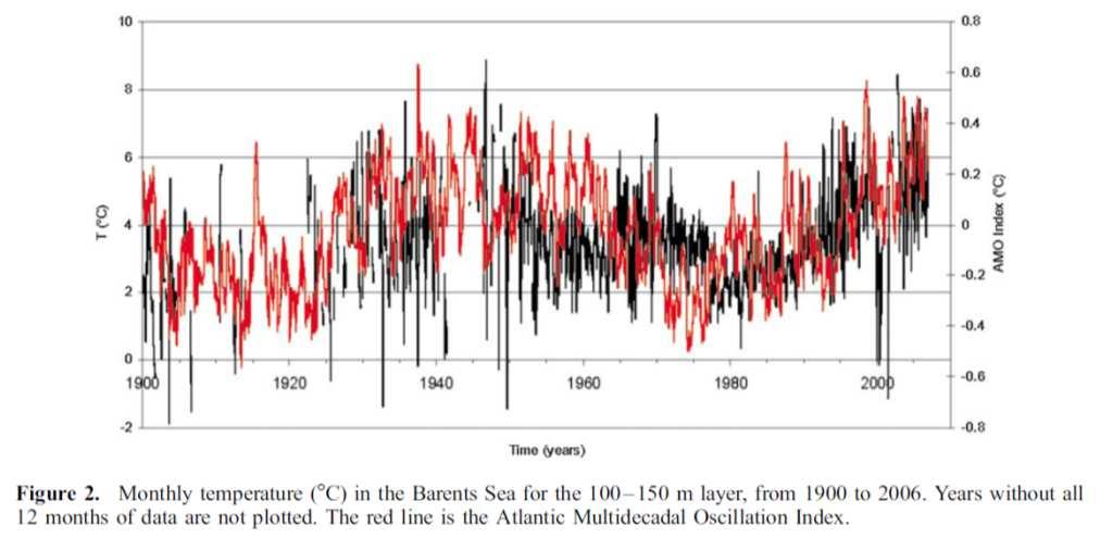 Multi-decadal climate changes in the Arctic Smedsrud et al.