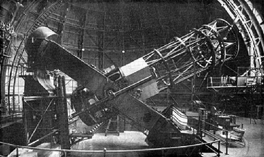 Scene V: The distances of the nebulae (1925) Hooker telescope (Mt Wilson) 100-inch reflector (1917) Edwin Hubble (1921) Ambitious and dedicated astronomer Resolved Cepheid