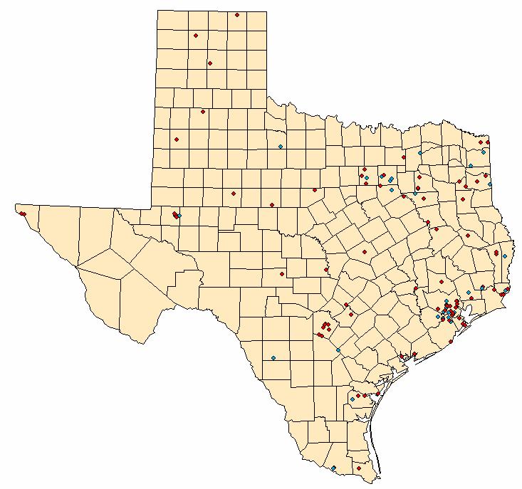 50 Figure 8. Superfund sites in Texas.