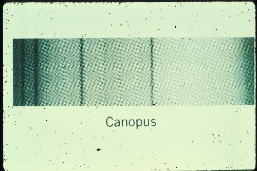 Spectrum of Star, Canopus Zeilik 6/e