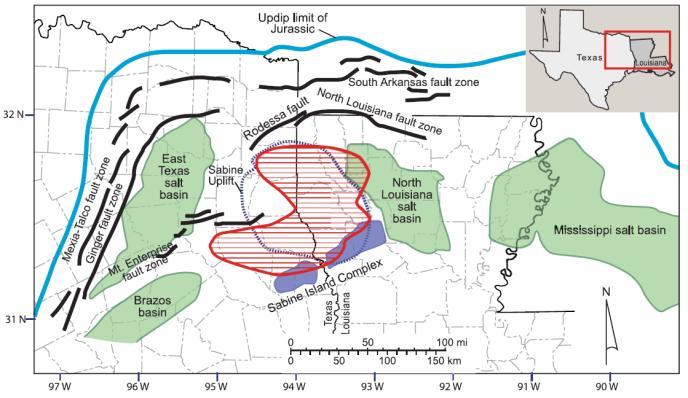 rich shale is of Type II/III (Hammes, 2012). The study performed in this thesis is based on five wells located in the Gregg, Panola, and DeSoto counties. Figure 5.