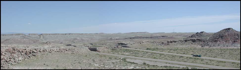 Supplemental Figure 2. View to the east of Derr s (1974) inverted channel 2 in the Brushy Basin Member of the Morrison Formation and location of stop 1.