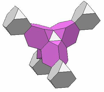 Alpha manganese Another intricate bcc structure is α-mn. The structural units are centered truncated tetrahedra as in a Laves phase.