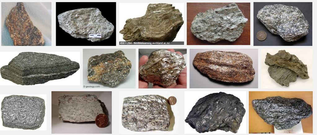 Laboratory 5. Table 4, Medium-grade Metamorphic Rocks i.