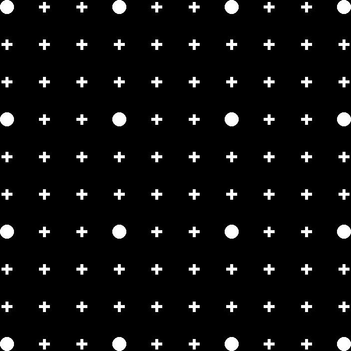 The crosses indicate high-resolution grid points whose analysis will be