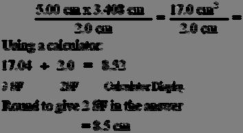 Measured Numbers: Addition and Subtraction Perform the following calculation of measured numbers. Give the answer in the correct number of significant figures.
