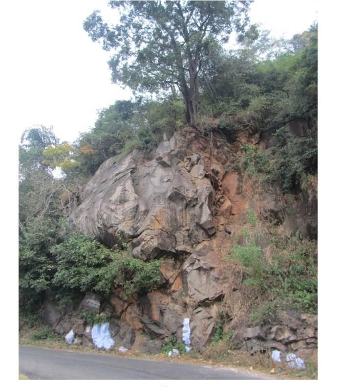 3 near 26/70 hairpin bend, Kolli hills Ghat road 3 Huge rock boulder