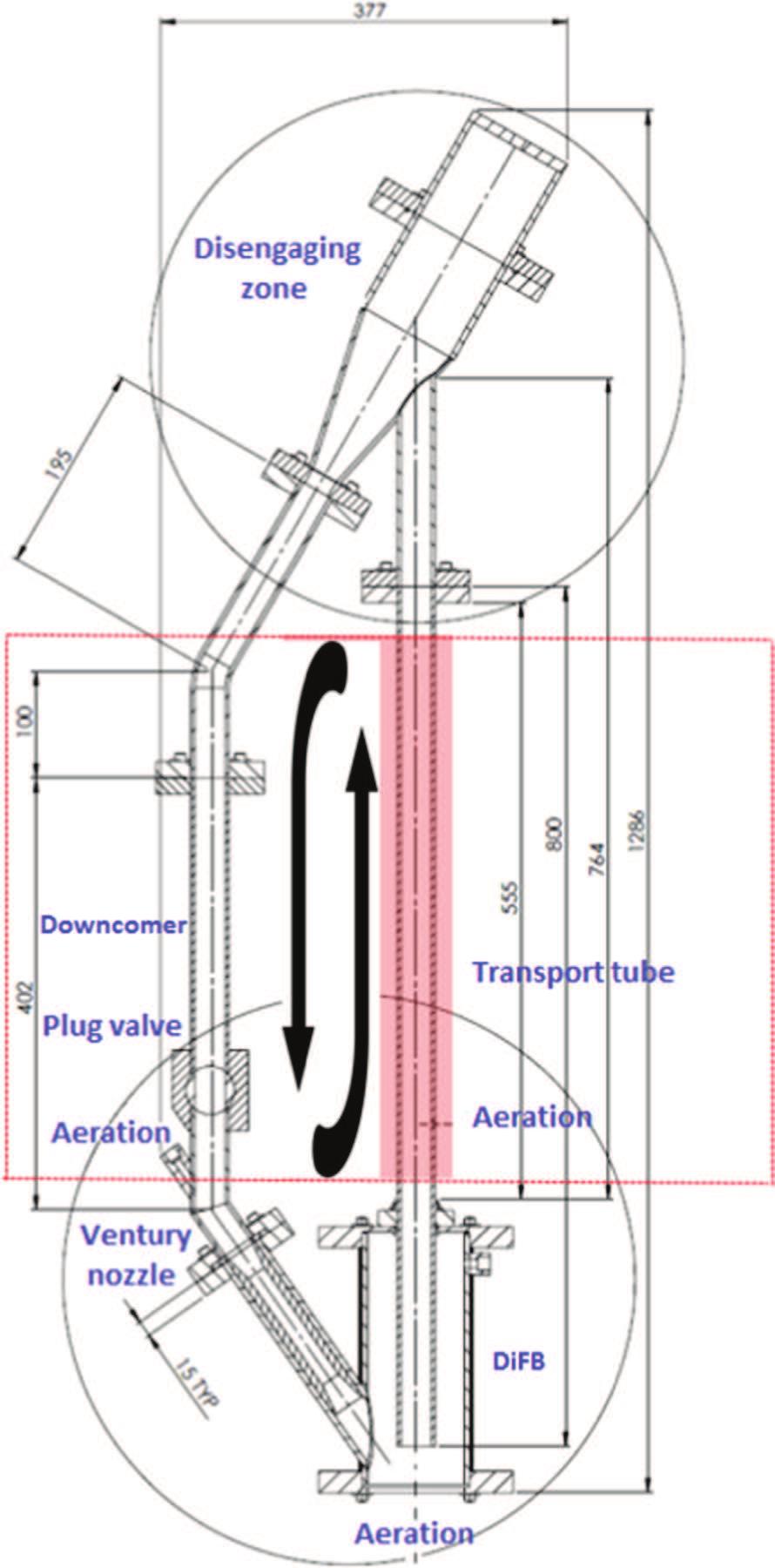 In the application, the heat transfer medium flows through multiple parallel vertical tubes.