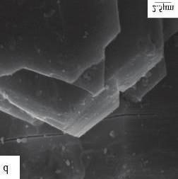 Figure 16(a) shows the SEM of Al 2 O 3 calcining sample; it could be found that surfaces of Al 2 O 3 were smooth. Figure 16(d) shows the SEM picture of Al 2 O 3 loaded with 5% TiO 2.