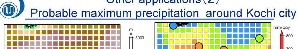 Other applications(2) Probable maximum precipitation around