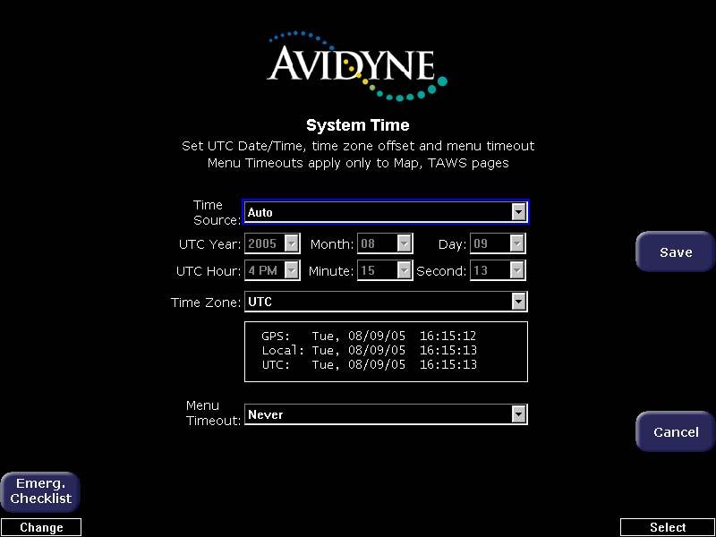 System Time Page 10.5 System Time Page The System Time Page allows you to set the time zone offset based on your location relative to UTC.