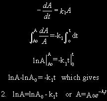 First Order Reaction A B First Order Reaction A B Rate = -d[a]/dt Rate = k[a] ln [A] = ln