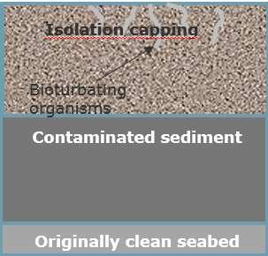 Capping methods for contaminated sediments Principal types