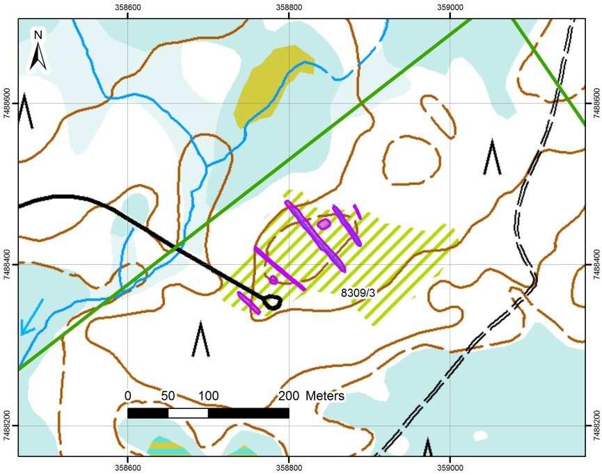 2.1 Geological mapping Before granting of the Äkäsjokisuu claims, the exploration was initiated by bedrock mapping and boulder hunting in the summer of 2006.