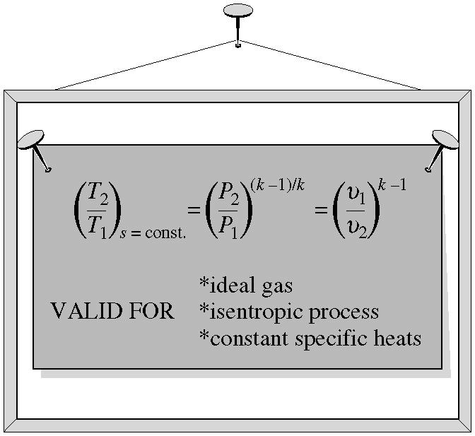 Entropy change ideal gas Constant specific heats dt v T v s = Cv( T ) + R ln C ln + R ln T v T v Variable specific heats v, av dt T s = C( T ) R ln C ln R ln T T T T T p T T = 0 T = 0, av C dt dt dt