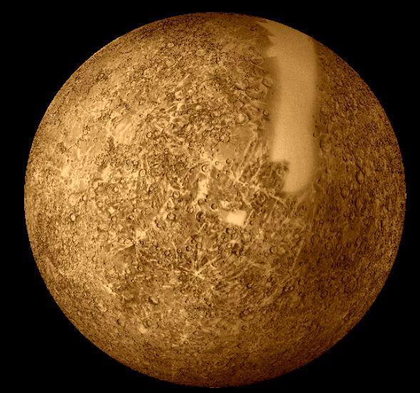 Mercury Mass = 3.43 x 10 23 kg = 0.055 M earth Radius = 2439 km = 0.38 R earth Density: ρ= 5.