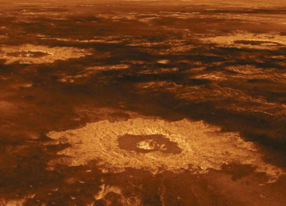 Craters on Venus Nearly 1000 impact craters on Venus surface: Surface not very old No