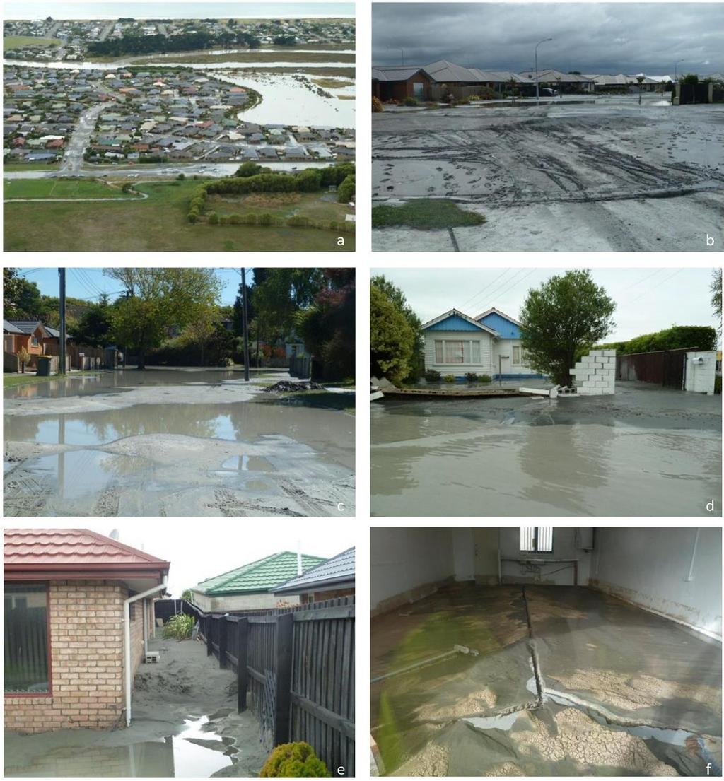 20 Figure 3.7: Observed liquefaction related land damage and residential house damage in Christchurch following the CES reproduced from van Ballegooy et al. (2014b).