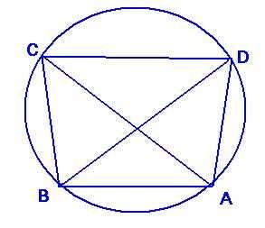 7) A circle with centre O, diameter AB and a chord AD is drawn.