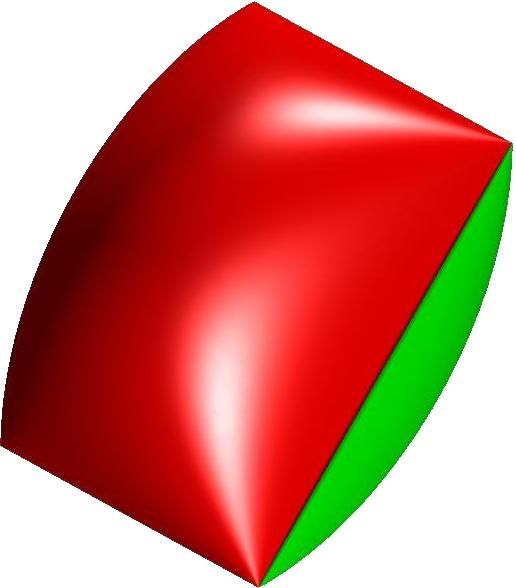 5 Figure: Low-rank points : they minimize a cone of linear forms Figure: SEDUMI returns a floating