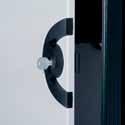 quick-release fastening system Door with 180 opening angle thanks to a new hinge design Ingress protection to