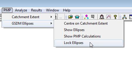 3. 4. While moving and rotating the ellipses, you are able to see the PMP Monitor dialog which shows the GSDM spatial distribution calculations.