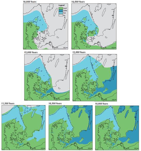 REGIONAL GEOLOGY Regional Geology Jensen et al. 2002 18.000 BP to 13.000 BP Deglaciation of the southwestern Kattegat High sea level 60 m Younger Dryas 11.