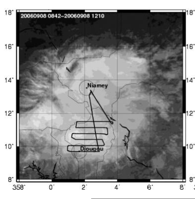 m -3) DENSITY Stratiform zone : ice particules density 1000 800 600