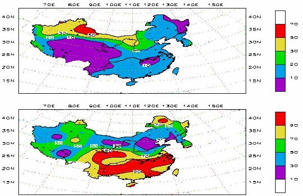Summer rainfall prediction Standard Deviation and Probability Distribution for Ensemble Prediction Small in Eastern and Southern China