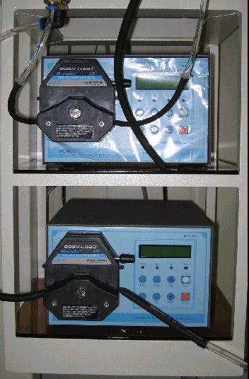 () Peristaltic pump and Controller Two peristaltic pumps were equipped at standard calibration facility to provide water to rain gauges from water vessel and to fill up water in water vessel.