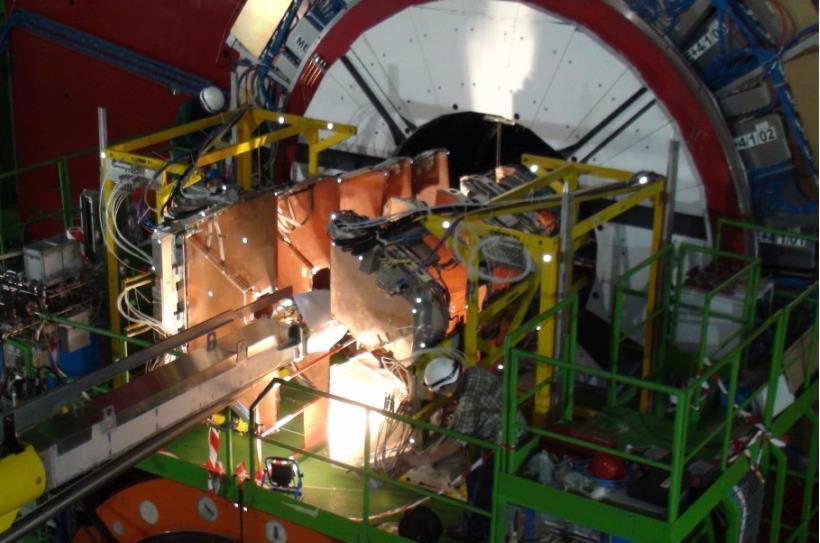 The inelastic telescope T1 Properties: installed inside CMS at 7.5 to 10.