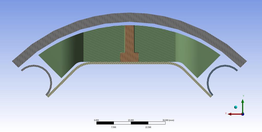 Centring of the proposed beam screen