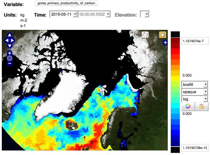 of both physical and ocean colour data MyOcean/Copernicus Arctic MFC Free distribution of data