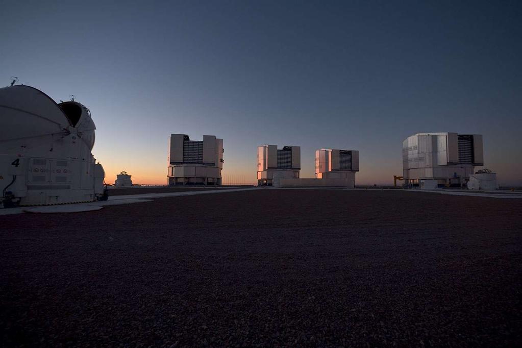 Paranal, ESO s flagship Near Antofagasta, since 1999: Very Large Telescope (VLT), 4 telescopes each of 8.
