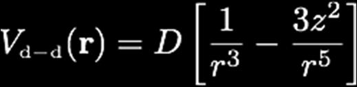 Dipole-dipole interaction Dipole-dipole interaction - anisotropic