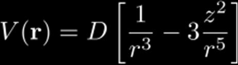 Dipole-dipole interaction Dipole-dipole interaction - anisotropic