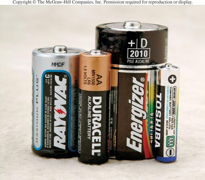A battery is a system for the direct conversion of chemical energy to electrical energy.