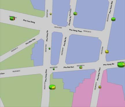 3.3.4 Applications The GIS of the Old Quarter was developed as a tool of follow-up and piloting.
