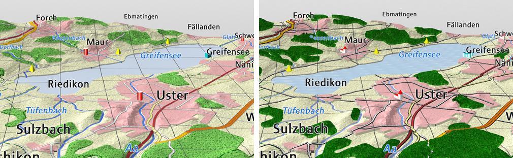 The fifteen series of 3D maps examples were rated and evaluated by 27 experts in geomatics and cartography.