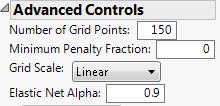 NEW IN JMP 12 ADVANCED CONTROLS Advanced controls allow setting: Number of grid points Scale of