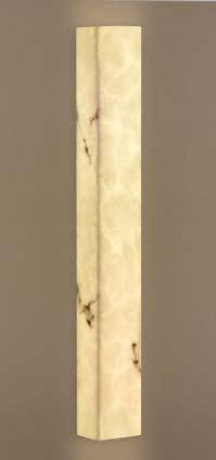 Style number 40 C50540-201-CFE Diffuser material Faux alabaster acrylic Sconce 5" W x 52" H x 3.75 Proj.