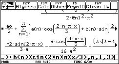 We calculate the Fourier coefficients : We will plot the partial sum a 3 0 a