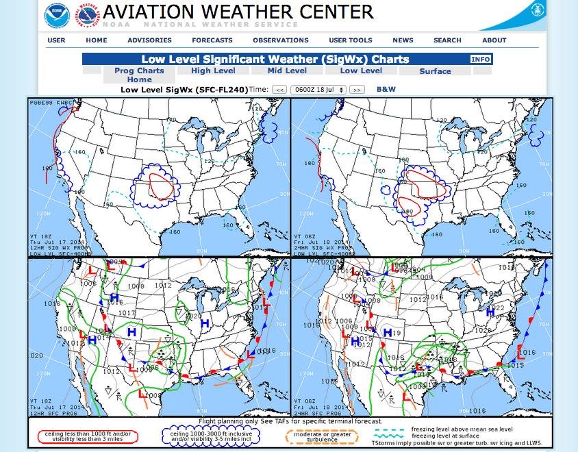 FA Alternatives Guide Low-Level Significant Weather (SIGWX) Prognostic Chart https://www.aviationweather.