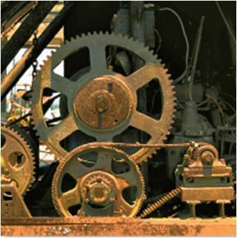 APPLICATIONS (continued) Gears, pulleys and cams, which rotate about fixed axes, are often used in machinery to generate motion and transmit forces.