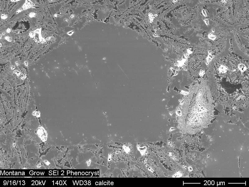 SEM image of a sanidine/anorthoclase phenocryst