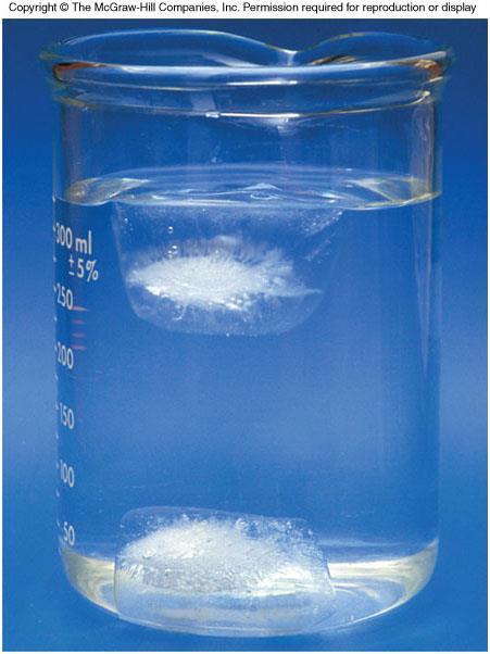 One ice cube is made with water that contains only the hydrogen-2 isotope.