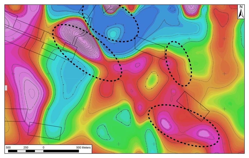 Geophysics Interpretation Mise-a-la-Masse and Mine Step-Out Target Area Northeast Mag High and TDEM