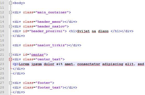 Slika 37 prikazuje HTML kod.